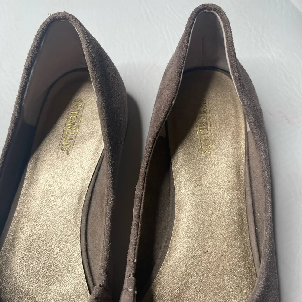 Seychelles womens flats shoes size 10 leather upper tan color